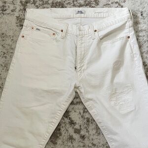 Polo Ralph Lauren Sullivan Slim White Jeans, New